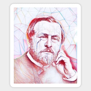 Hippolyte Taine Portrait | Hippolyte Taine Artwork | Line Art Magnet